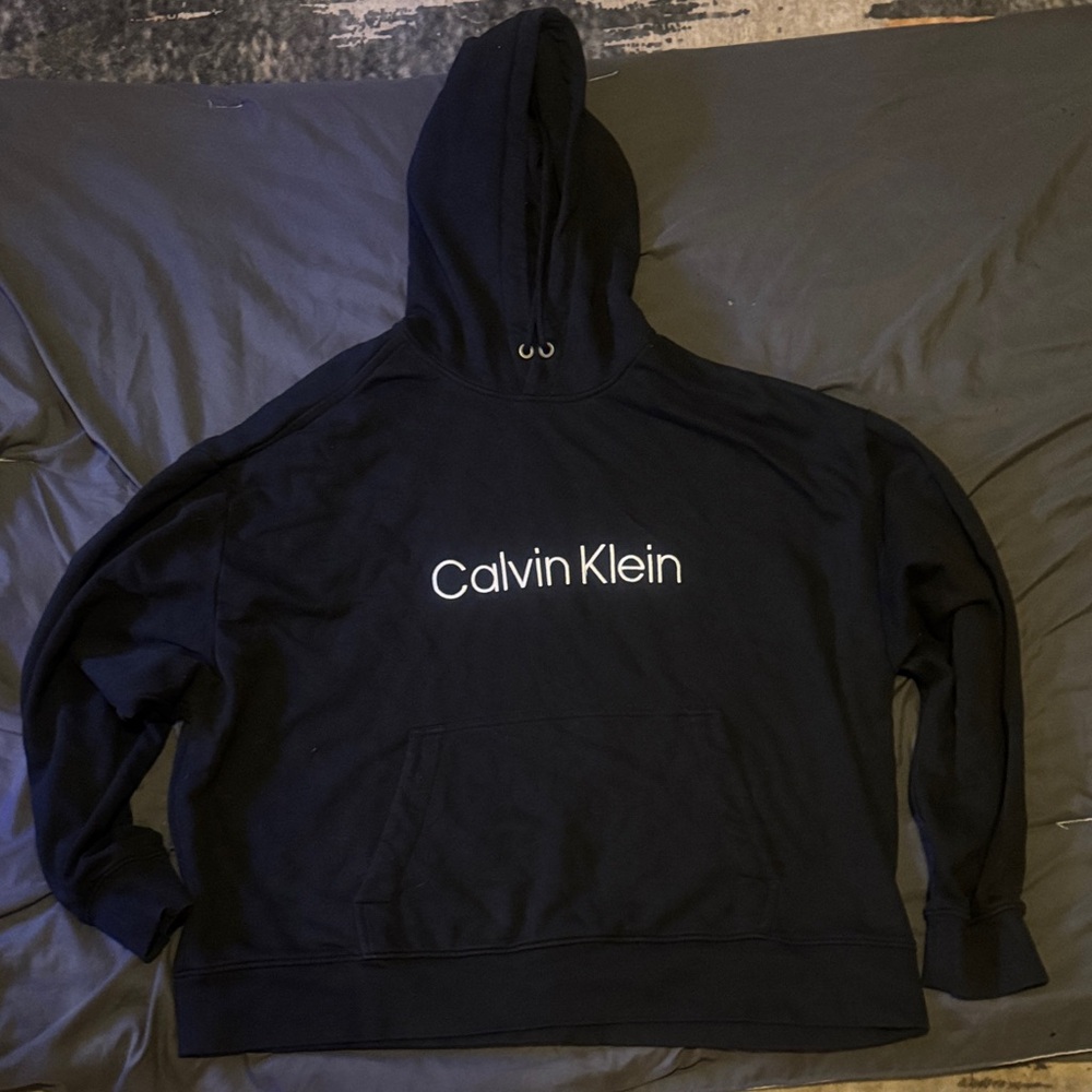 Calvin Klein Black and White hooded sweat suit